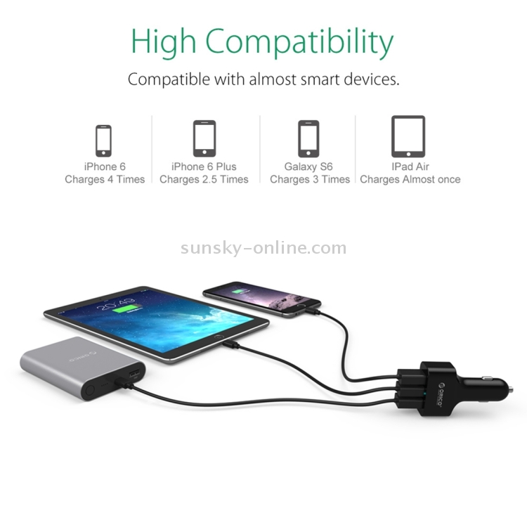 ORICO UCH-2U1Q 3 Ports QC2.0 USB Mini Quick Charger for Smartphones / iPad / Tablet etc.(Black) ORICO UCH-2U1Q 3 Ports QC2.0 USB Mini Quick Charger for Smartphones / iPad / Tablet etc.(Black)