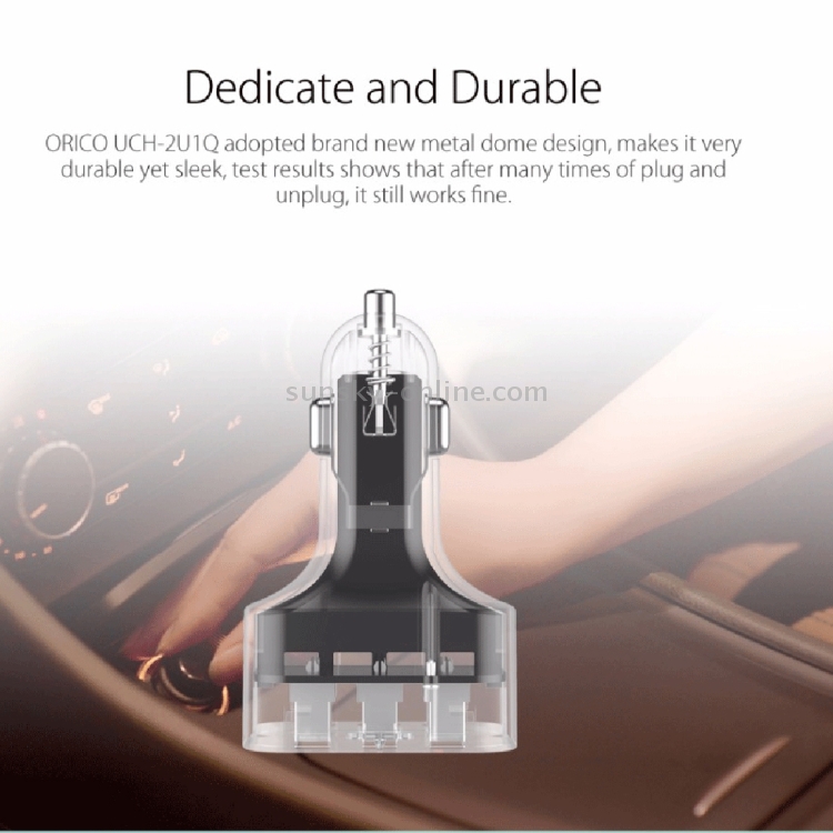 ORICO UCH-2U1Q 3 Ports QC2.0 USB Mini Quick Charger for Smartphones / iPad / Tablet etc.(Black) ORICO UCH-2U1Q 3 Ports QC2.0 USB Mini Quick Charger for Smartphones / iPad / Tablet etc.(Black)