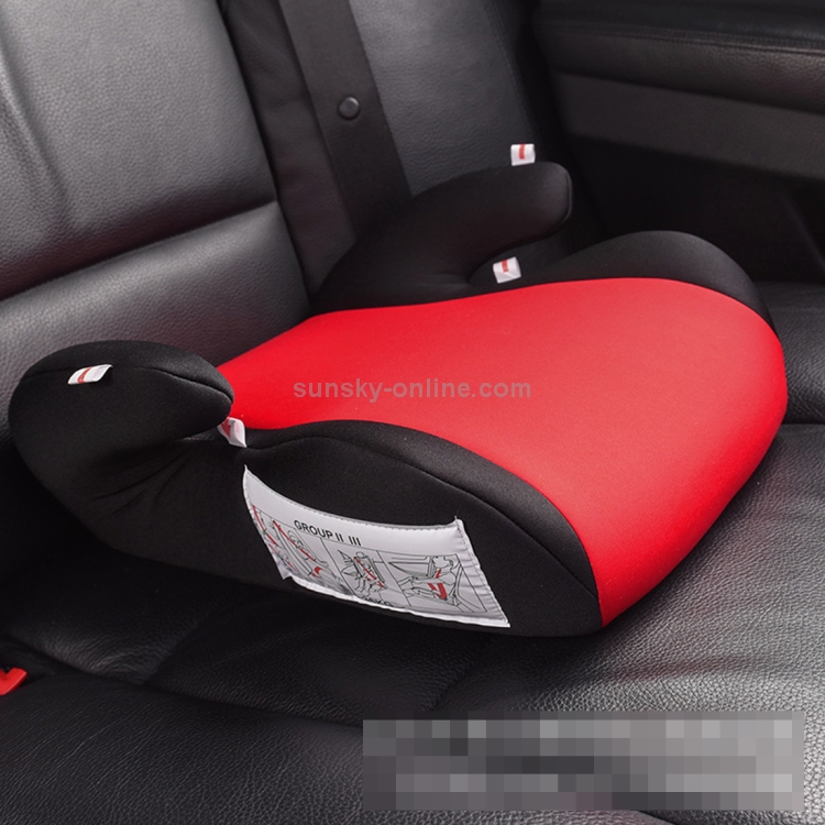 Cuscino rialzante per materassino per seggiolino auto di sicurezza per  bambini per bambini rosso, età adatta: 4-8 anni