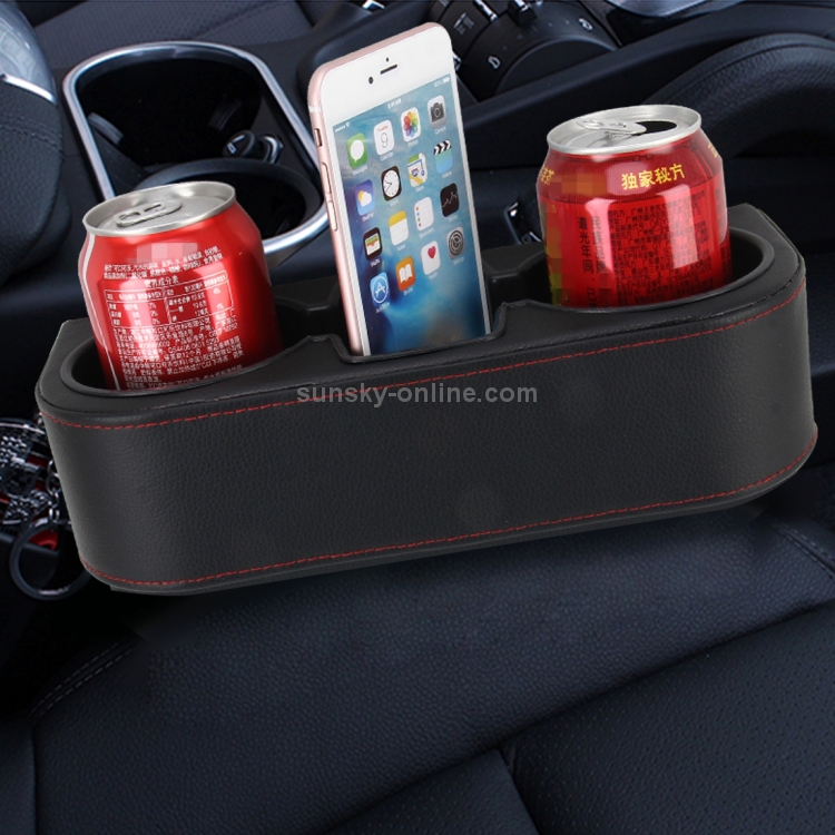 Car Seat Crevice Storage Box Cup Drink Holder Auto Pocket Stowing