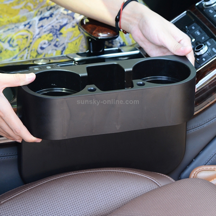 Autositz Spalt Aufbewahrungsbox Tasse Getränkehalter Auto Tasche Verstauen  Aufräumen für Telefon Pad Karte Münzkassette Autozubehör (Khaki)