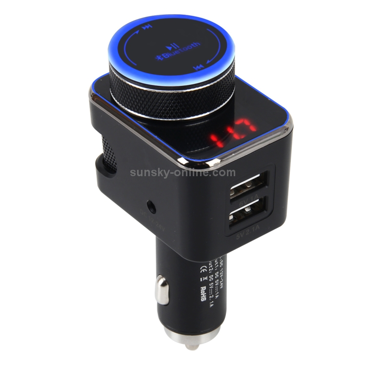 Intelligent Charger BT Car MP3 Player Car Charger Battery Voltage Displayed Dual USB Fast Charging Intelligent Charger BT Car MP3 Player Car Charger Battery Voltage Displayed Dual USB Fast Charging