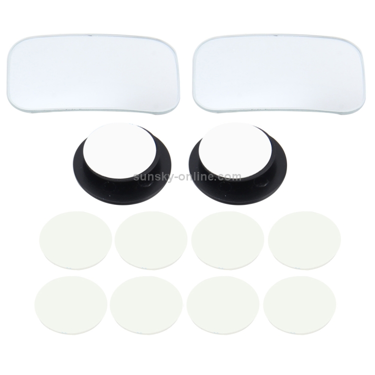 3R-054 2PCS voiture camion carré angle mort vue arrière grand angle miroir  angle mort