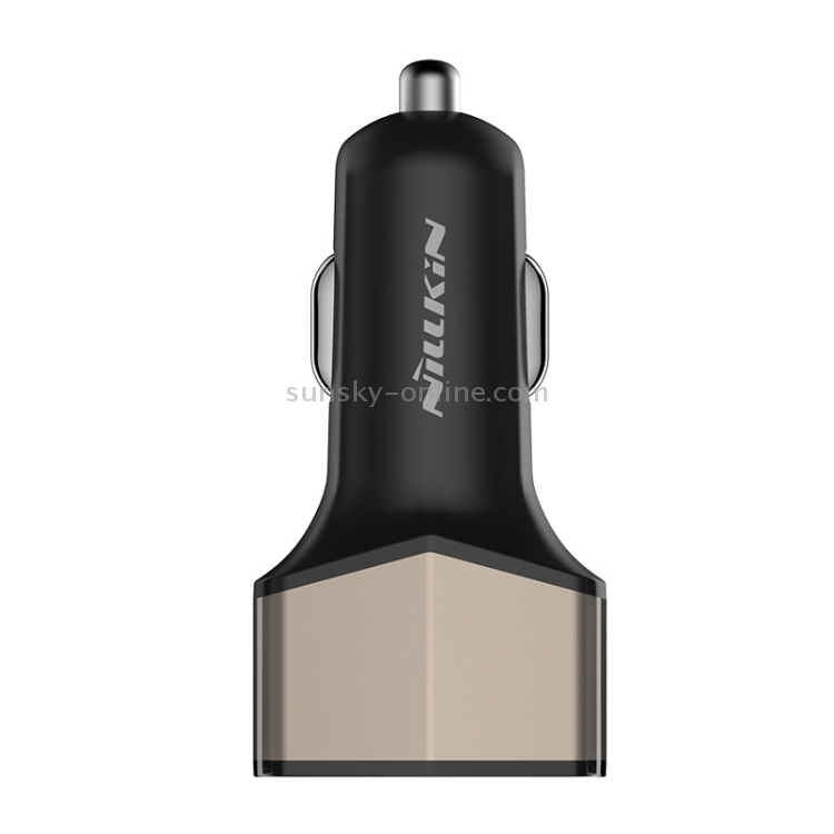 NILLKIN 5V 3.4A / 5V 3A Dual USB + USB-C / Type-C Three Ports Smart Car Charger NILLKIN 5V 3.4A / 5V 3A Dual USB + USB-C / Type-C Three Ports Smart Car Charger