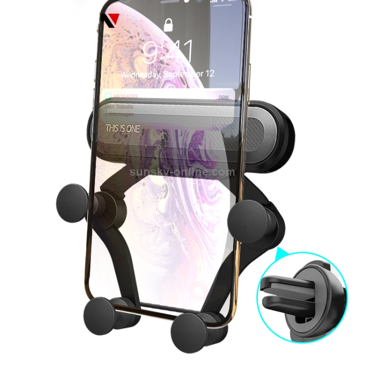 Universal Rotating Four Points Gravity Car Bracket for 4.7-6.5 inch Mobile Phones(Black) Universal Rotating Four Points Gravity Car Bracket for 4.7-6.5 inch Mobile Phones(Black)