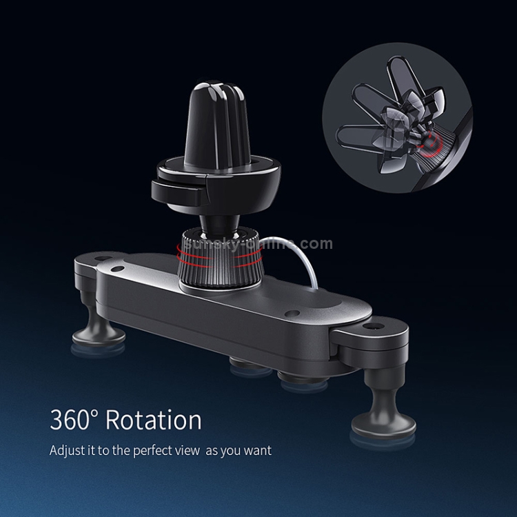 Universal Rotating Four Points Gravity Car Bracket for 4.7-6.5 inch Mobile Phones(Black) Universal Rotating Four Points Gravity Car Bracket for 4.7-6.5 inch Mobile Phones(Black)