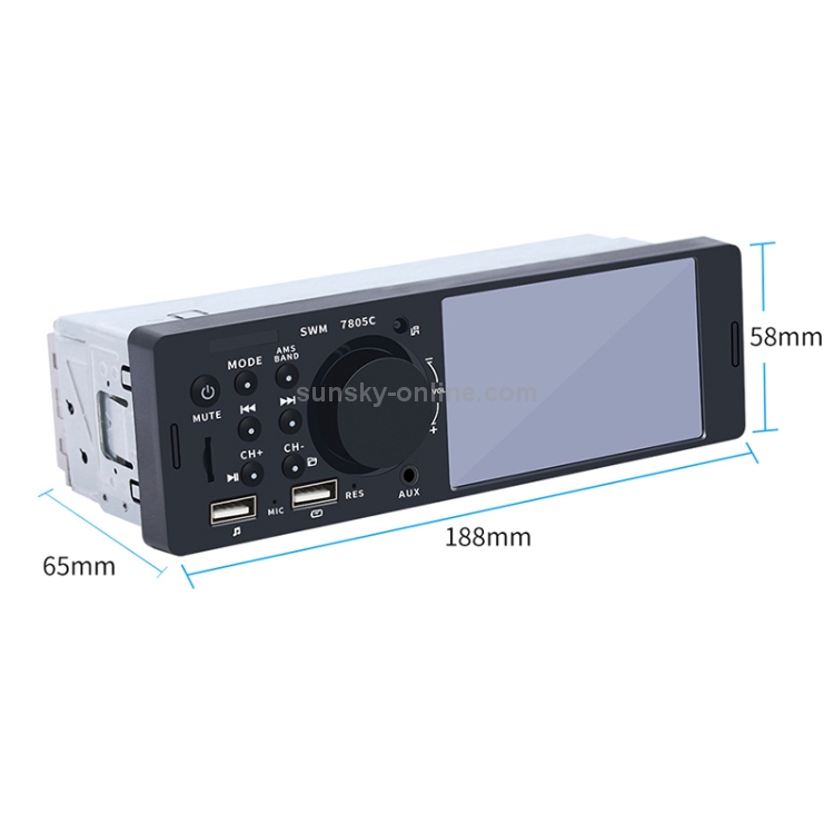 Radio De Voiture Bluetooth 4.0 Écran Tactile 4 Pouces MP5 Avec Télécommande