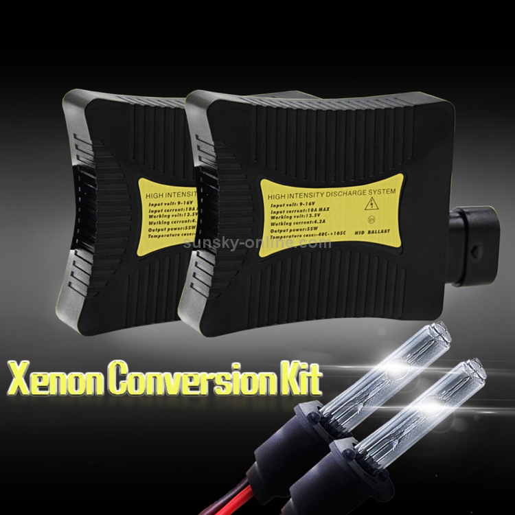 thumbnail image 2 of 55W HID Xenon Conversion Kit H1 Bulb 6000K Pure White Slim Ballast - 3 Year Warranty 2 of 5