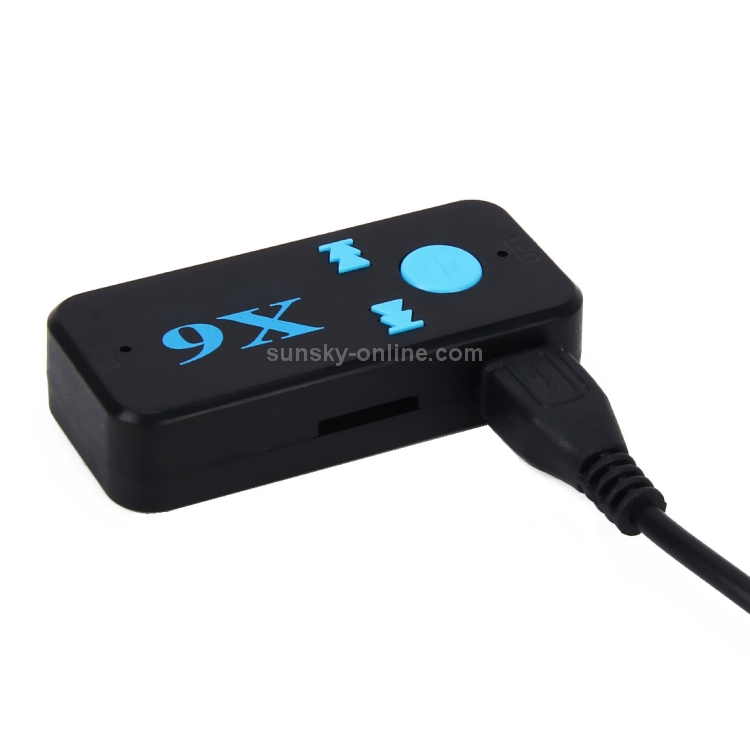 HQX6 Car Bluetooth V4.1 Audio Music Player Receiver Adapter Support Wireless Hands free TF Card USB Charge