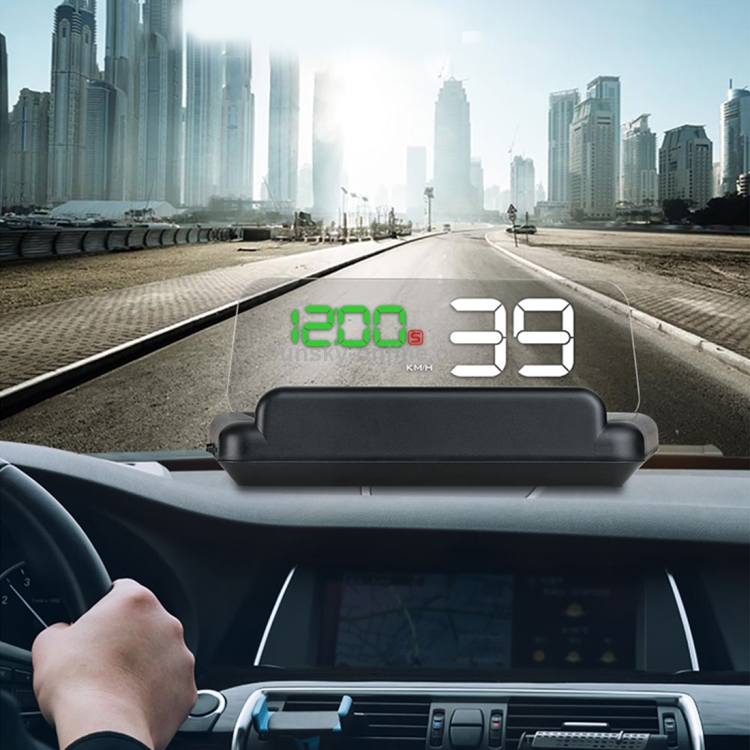 Affichage tête haute du HUD de voiture T800 Affichage de la vitesse GPS  Affichage d'altitude d'alarme de vitesse / tension