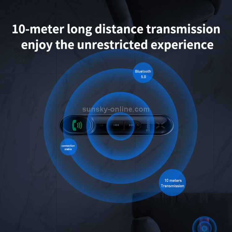 Baseus Qiyin AUX Car Bluetooth Receiver Baseus Qiyin AUX Car Bluetooth Receiver
