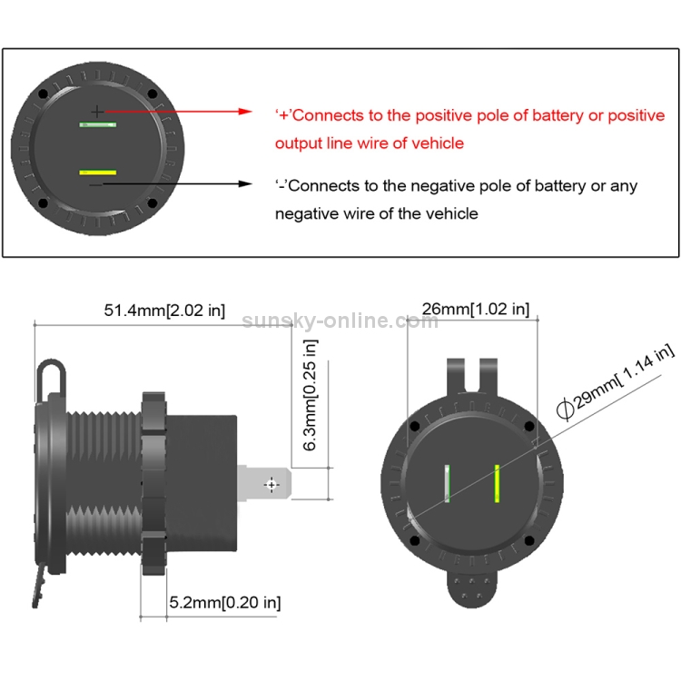 ZH-749 Car Waterproof Aluminium Alloy Black Shell Mobile Phone QC 3.0 Dual USB Charger(Green) ZH-749 Car Waterproof Aluminium Alloy Black Shell Mobile Phone QC 3.0 Dual USB Charger(Green)