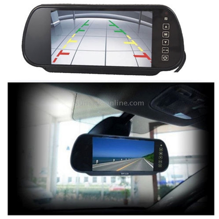 Car Rear Screen 7 inch 800*480 Rear View TFT-LCD Color Car Monitor, Support Reverse ...