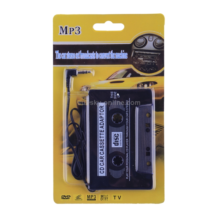 3.5mm Jack Plug CD Car Cassette Stereo Adapter Tape Converter AUX