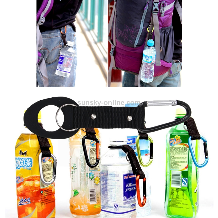 Moschettone Portabottiglia In Silicone - Clip Per Zaino E Attività Outdoor - Foto 11