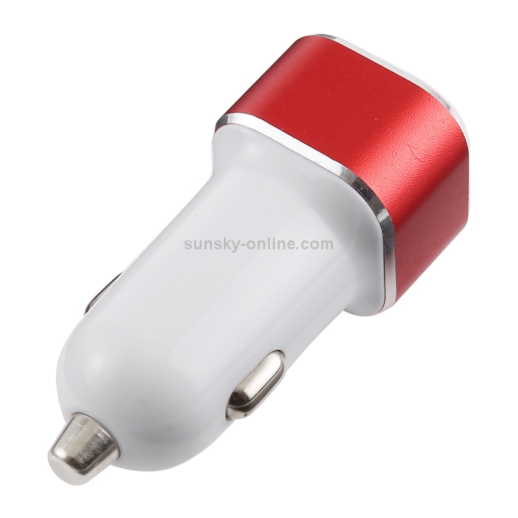 Type-C QC3.0 Dual USB Smart Fast Car Charger(Red) Type-C QC3.0 Dual USB Smart Fast Car Charger(Red)