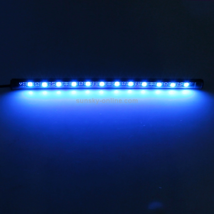 4 in 1 luci di atmosfera a LED per auto universali Lampada decorativa con  illuminazione colorata, con 48 LED SMD-5050 Lampade, CC 12V 3,7 W (luce blu  ghiaccio)