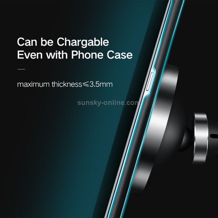 10W Aluminum Alloy Magnetic QI Standard Car Air Outlet Vent Wireless fast Charger with Intelligent LED Indicator 10W Aluminum Alloy Magnetic QI Standard Car Air Outlet Vent Wireless fast Charger with Intelligent LED Indicator
