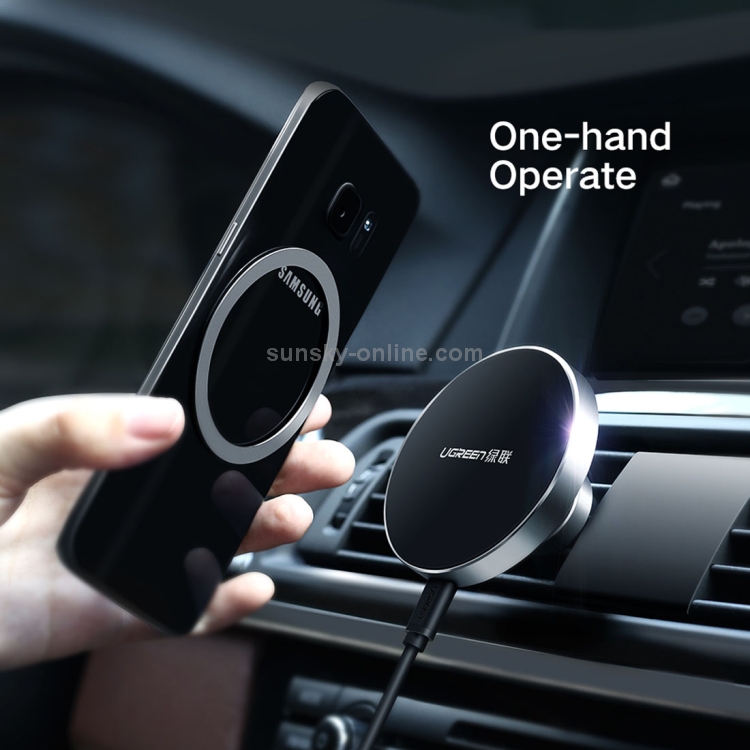 10W Aluminum Alloy Magnetic QI Standard Car Air Outlet Vent Wireless fast Charger with Intelligent LED Indicator 10W Aluminum Alloy Magnetic QI Standard Car Air Outlet Vent Wireless fast Charger with Intelligent LED Indicator