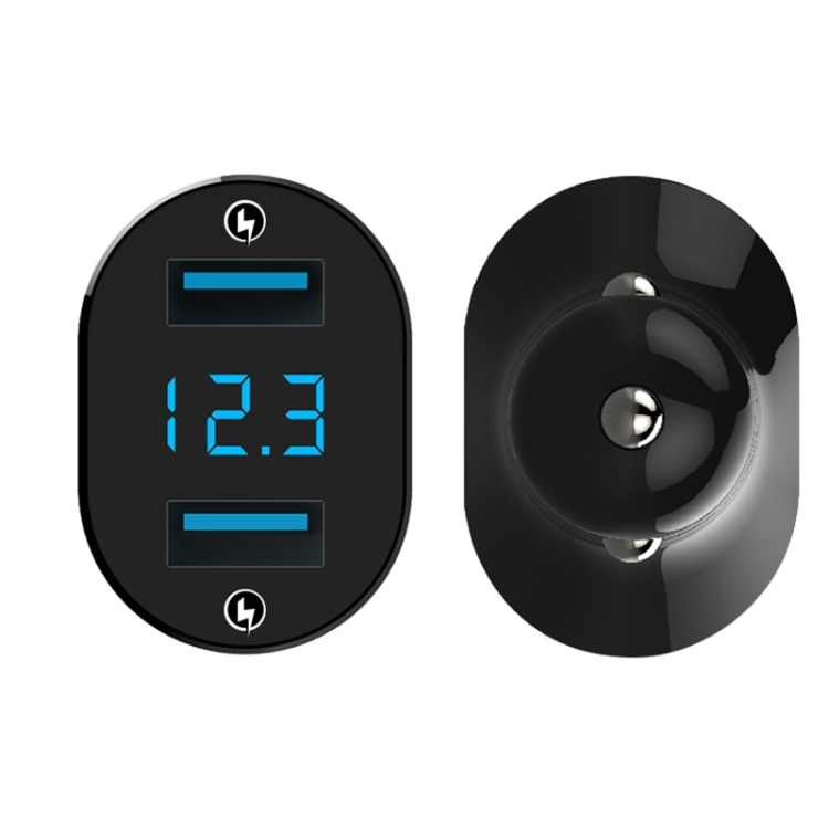 CYKE C12 QC 3.0 3A Dual USB Digital Display Car Charger CYKE C12 QC 3.0 3A Dual USB Digital Display Car Charger