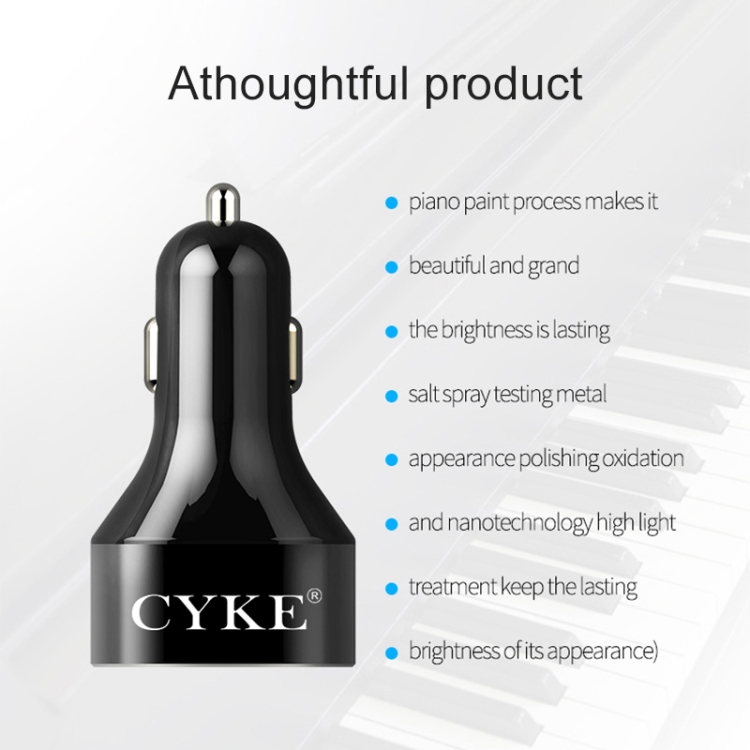 CYKE C12 QC 3.0 3A Dual USB Digital Display Car Charger CYKE C12 QC 3.0 3A Dual USB Digital Display Car Charger