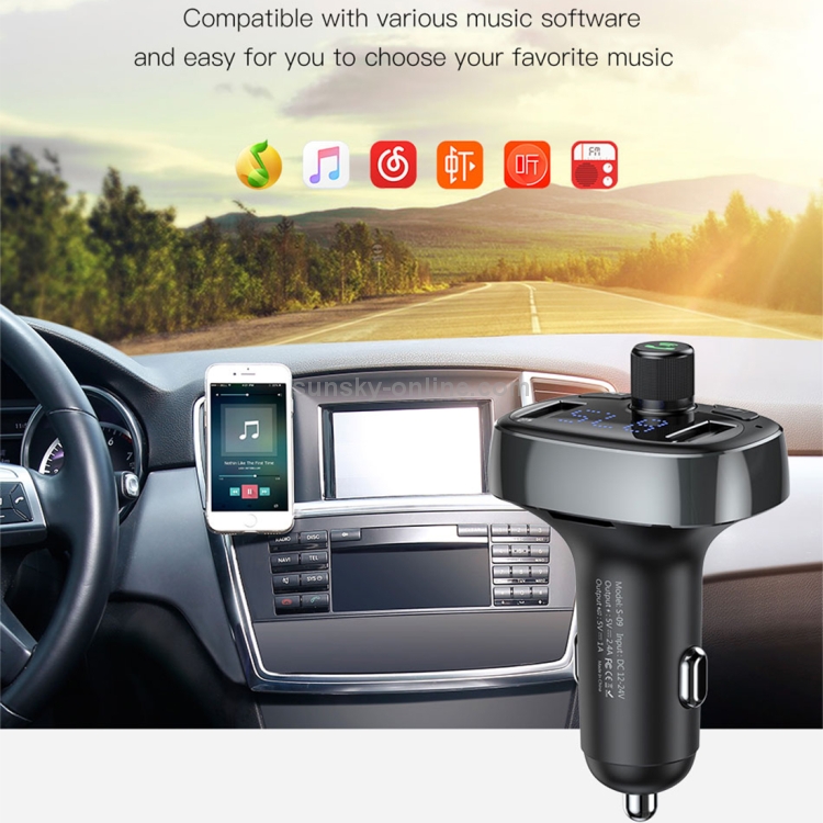 Baseus T Typed Bluetooth MP3 Car Charger Baseus T Typed Bluetooth MP3 Car Charger