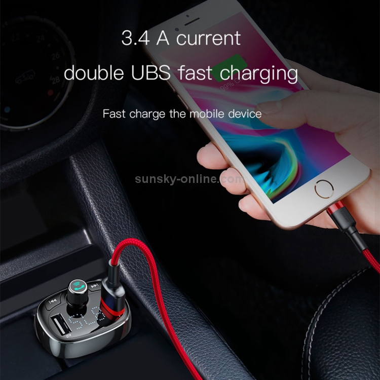 Baseus T Typed Bluetooth MP3 Car Charger Baseus T Typed Bluetooth MP3 Car Charger