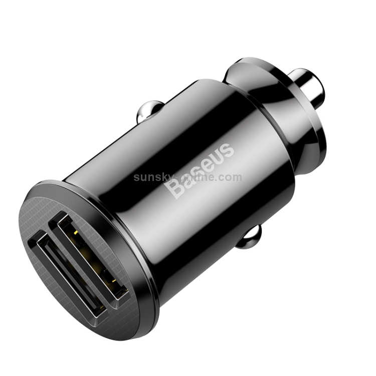 Baseus Grain Dual USB Smart Car Charger 3.1A Max Output Baseus Grain Dual USB Smart Car Charger 3.1A Max Output