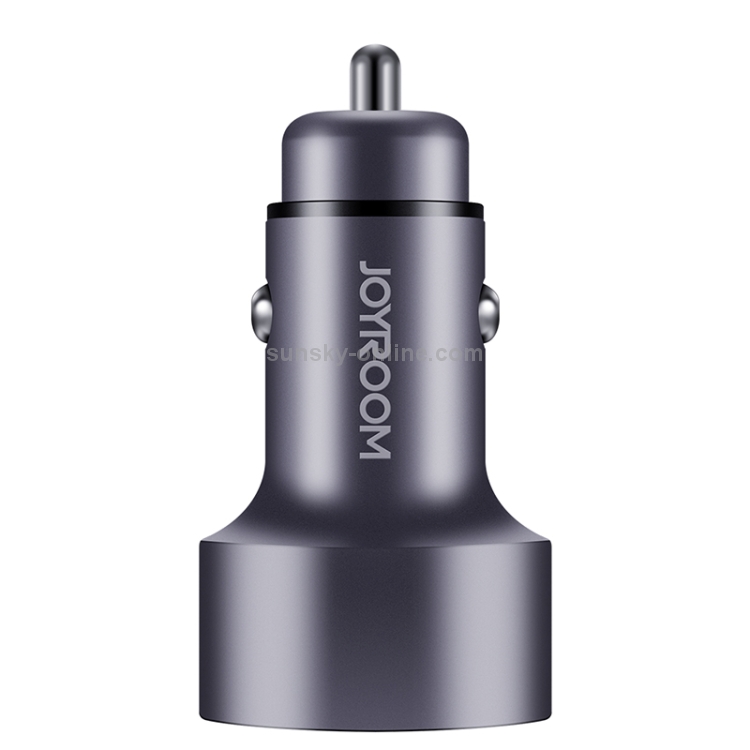 JOYROOM C-M215 5V 2.1A Aluminum Alloy Dual USB Ports Smart Car Charger JOYROOM C-M215 5V 2.1A Aluminum Alloy Dual USB Ports Smart Car Charger