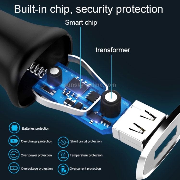 JOYROOM UP-522AL 5V 2.1A USB Smart Car Charger JOYROOM UP-522AL 5V 2.1A USB Smart Car Charger
