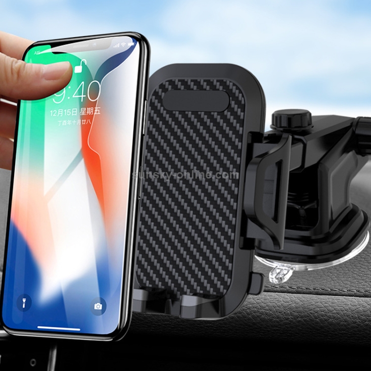 Multi-function Vehicle Navigation Frame Suction Cup Car Mount Phone Holder(Black) Multi-function Vehicle Navigation Frame Suction Cup Car Mount Phone Holder(Black)