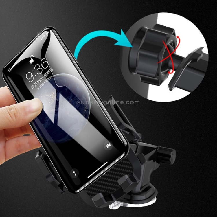 Multi-function Vehicle Navigation Frame Suction Cup Car Mount Phone Holder(Black) Multi-function Vehicle Navigation Frame Suction Cup Car Mount Phone Holder(Black)