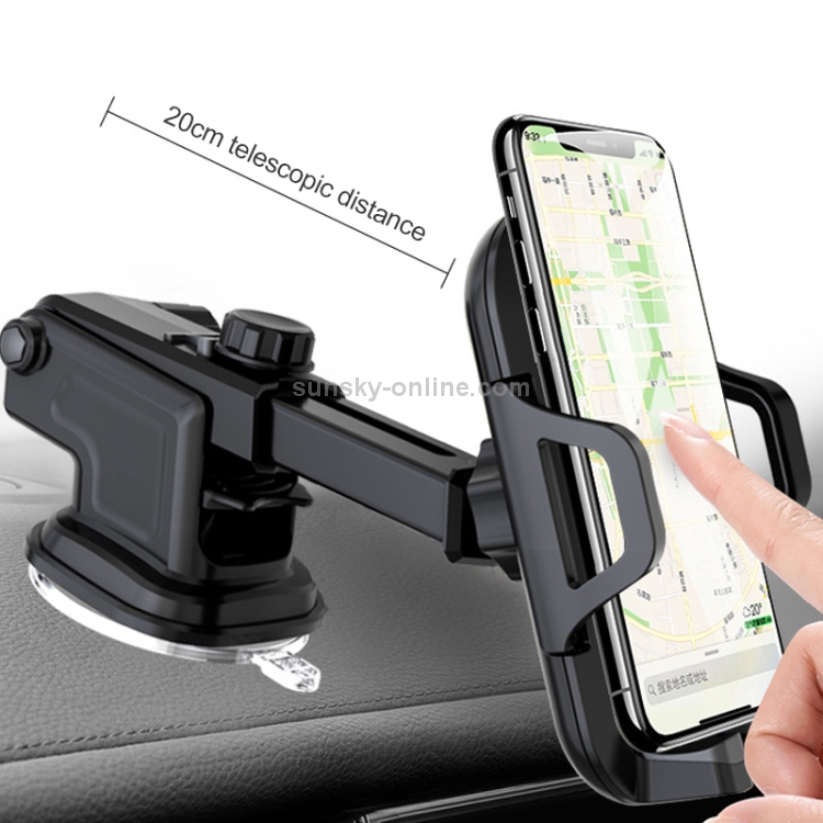 Multi-function Vehicle Navigation Frame Suction Cup Car Mount Phone Holder(Black) Multi-function Vehicle Navigation Frame Suction Cup Car Mount Phone Holder(Black)