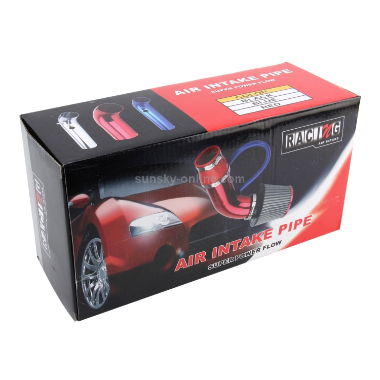 ZERO TOWN Universal Cold Air Intake Kit – 3" Aluminum Pipe With Filter (A31852)