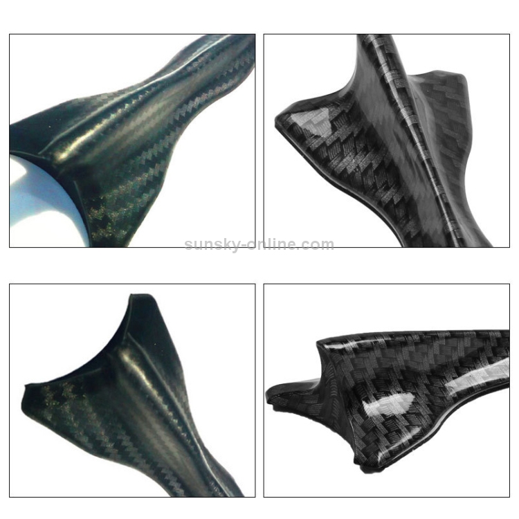 10 PCS universel voiture noire aileron de requin diffuseur Vortex  générateur becquet de toit
