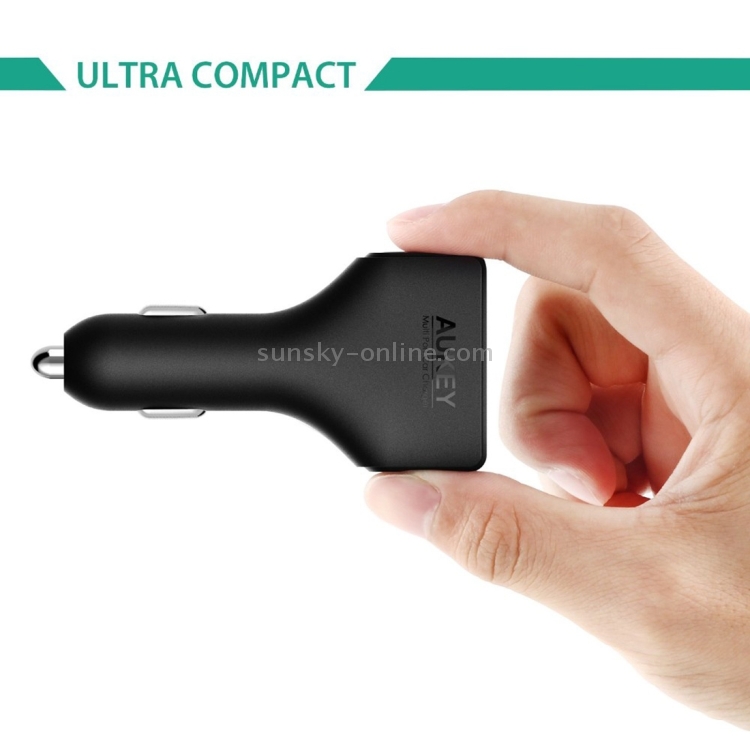 AUKEY CC-T9 4 Ports Quick Charge 3.0 USB Car Charger for Smartphones and Tablets AUKEY CC-T9 4 Ports Quick Charge 3.0 USB Car Charger for Smartphones and Tablets