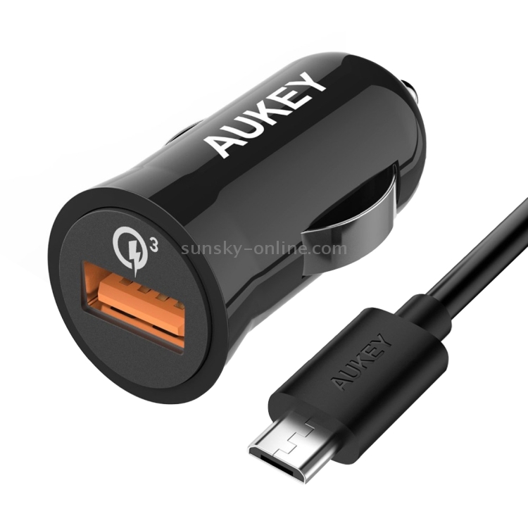 AUKEY CC-T10 Mini Quick Charge 3.0 USB Car Charger for Smartphones and Tablets AUKEY CC-T10 Mini Quick Charge 3.0 USB Car Charger for Smartphones and Tablets