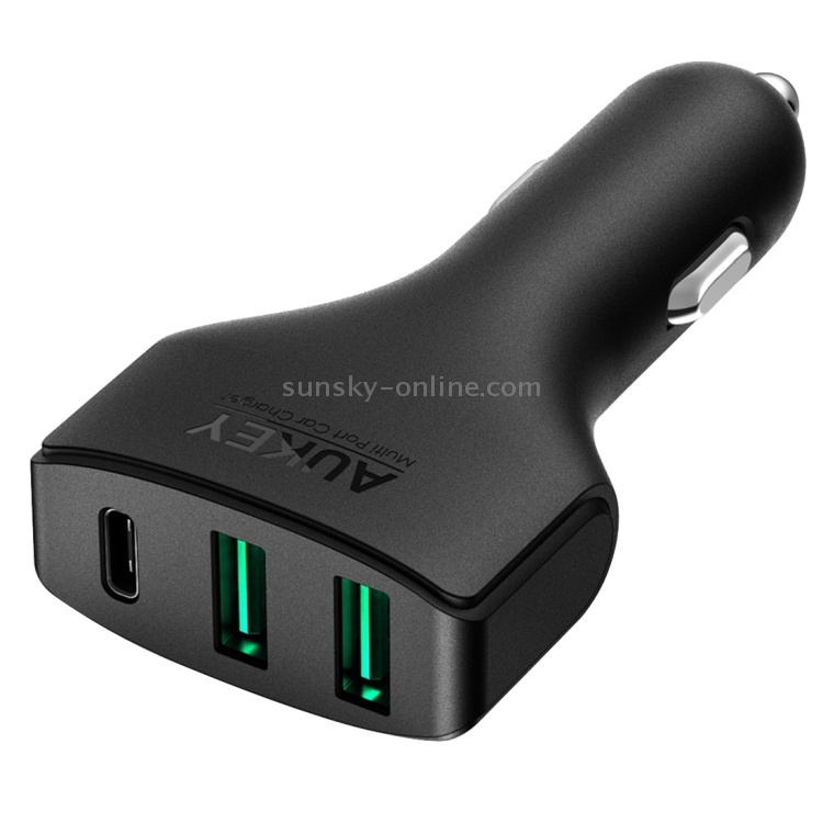 AUKEY CC-Y3 3 Ports Quick Charge 3.0 USB Car Charger for Smartphones and Tablets