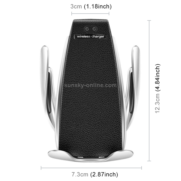 S5 Car / Household QI Standard Automatic Induction Wireless Charger Air Vent Bracket S5 Car / Household QI Standard Automatic Induction Wireless Charger Air Vent Bracket
