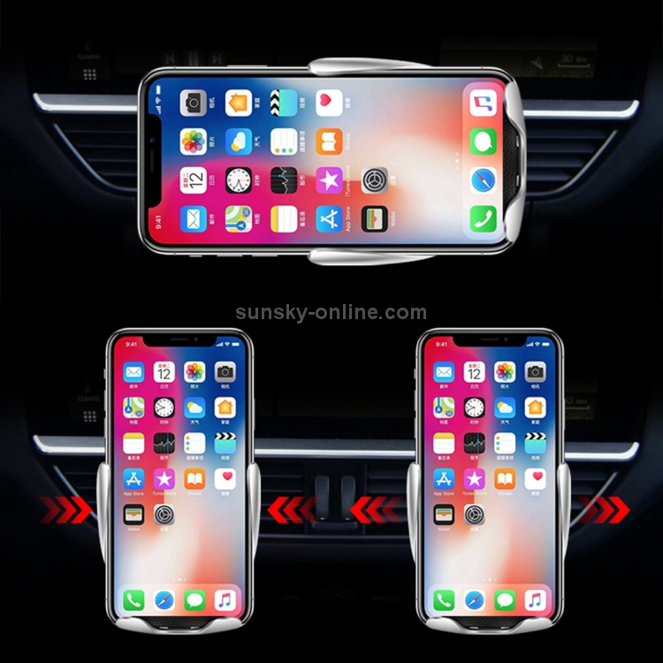 S5 Car / Household QI Standard Automatic Induction Wireless Charger Air Vent Bracket S5 Car / Household QI Standard Automatic Induction Wireless Charger Air Vent Bracket