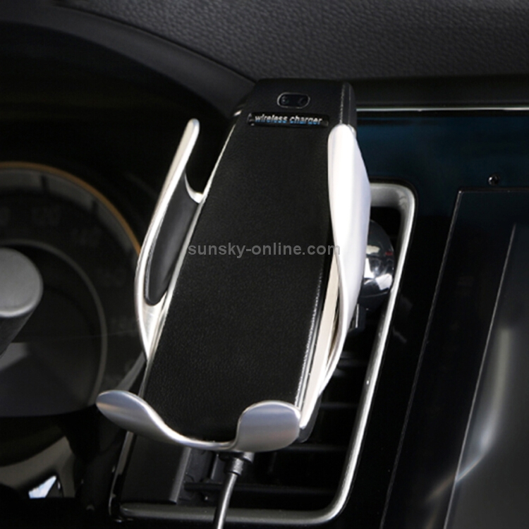 S5 Car / Household QI Standard Automatic Induction Wireless Charger Air Vent Bracket S5 Car / Household QI Standard Automatic Induction Wireless Charger Air Vent Bracket