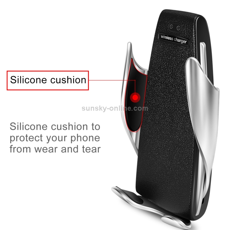 S5 Car / Household QI Standard Automatic Induction Wireless Charger Air Vent Bracket S5 Car / Household QI Standard Automatic Induction Wireless Charger Air Vent Bracket