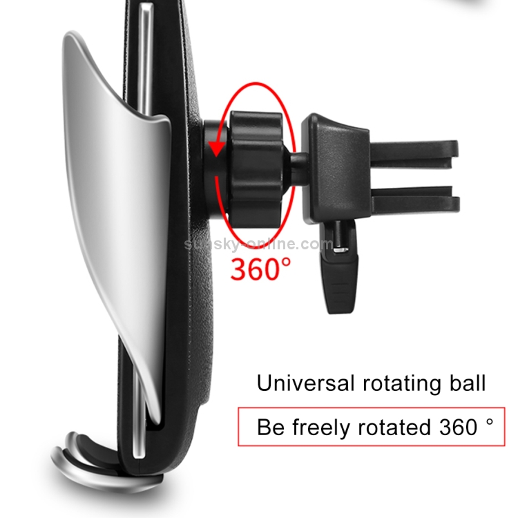 S5 Car / Household QI Standard Automatic Induction Wireless Charger Air Vent Bracket S5 Car / Household QI Standard Automatic Induction Wireless Charger Air Vent Bracket