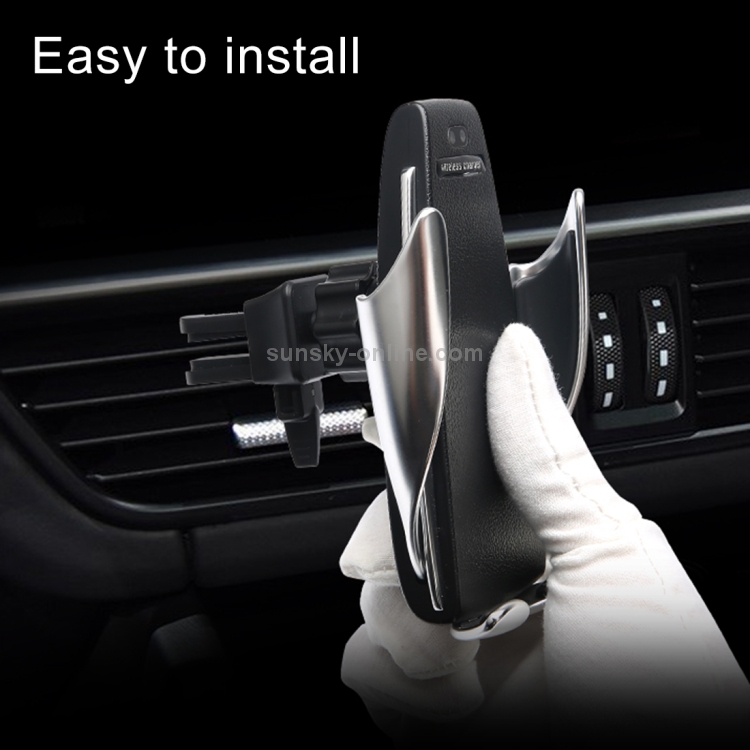 S5 Car / Household QI Standard Automatic Induction Wireless Charger Air Vent Bracket S5 Car / Household QI Standard Automatic Induction Wireless Charger Air Vent Bracket
