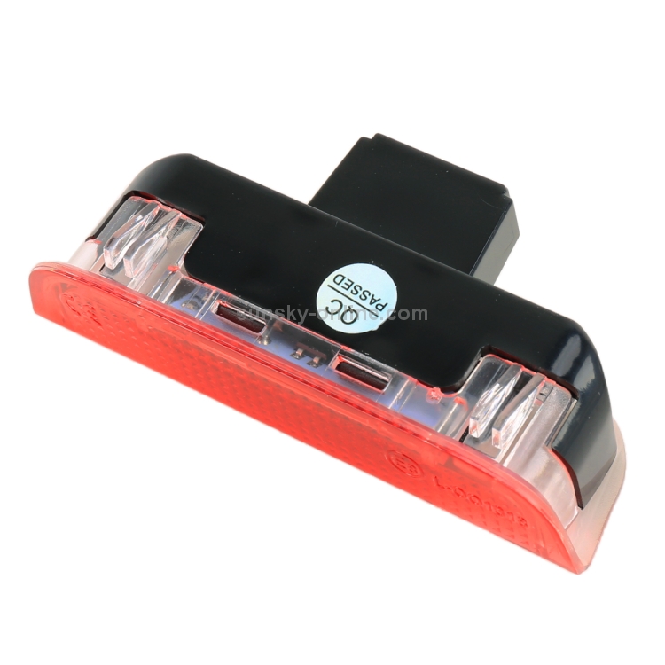 2 piezas LED coche DC 12V 1.6W luces de puerta lámparas 18LEDs SMD-3528 lámparas para Volkswagen Golf 5/6, luz blanca + luz roja - 2