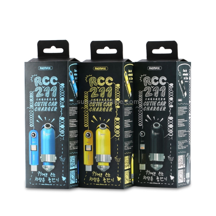 REMAX RCC211 5V 2.4A Output Smart Car Charger REMAX RCC211 5V 2.4A Output Smart Car Charger
