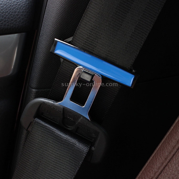 DM-013 2PCS Universal Fit Auto-Sicherheitsgurt-Einstellclip  Gürtelriemenklemme Schulter-Nacken-Komfort-Einstellung Kindersicherheits- Stopper-Schnalle (blau)