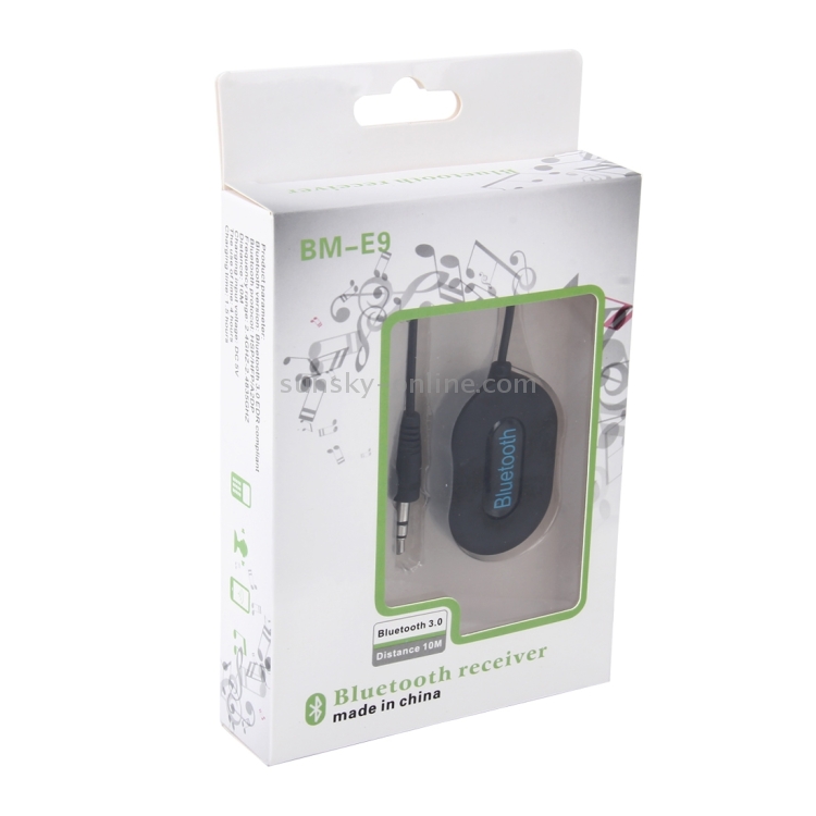 BM-E9 3.5mm Bluetooth 3.0 Receiver Adapter Audio Sharing Hands-free Call Devices BM-E9 3.5mm Bluetooth 3.0 Receiver Adapter Audio Sharing Hands-free Call Devices