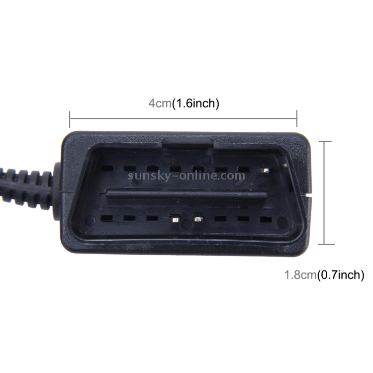 Car Auto 16Pin OBD Charging Cable Micro USB Power Adapter for GPS Tablet E-dog Phone, Cable Length: 2m Car Auto 16Pin OBD Charging Cable Micro USB Power Adapter for GPS Tablet E-dog Phone, Cable Length: 2m