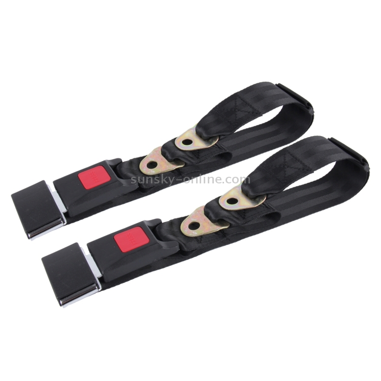 Upartcare 3-Point Retractable Seat Belt Kit – Adjustable Universal – 3.5M + 35CM – Black – 2 Pack